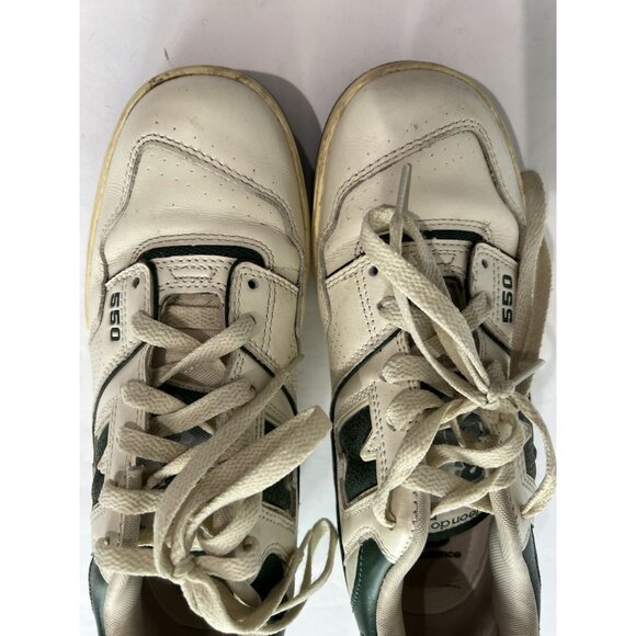 New Balance x Aime Leon Dore 550 Sneakers in White Green - Picture 4 of 9